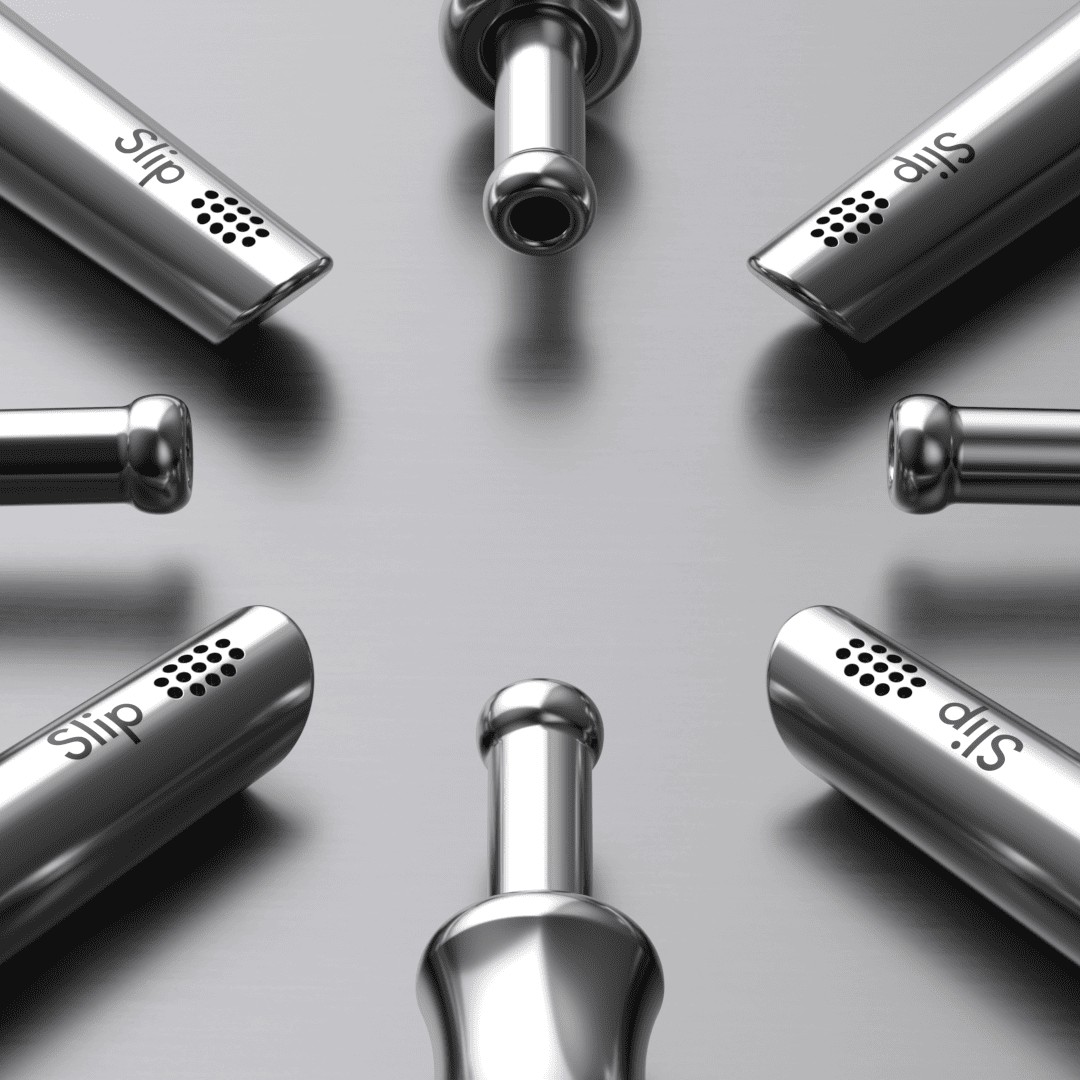 Silver Color Steel Slip Straw