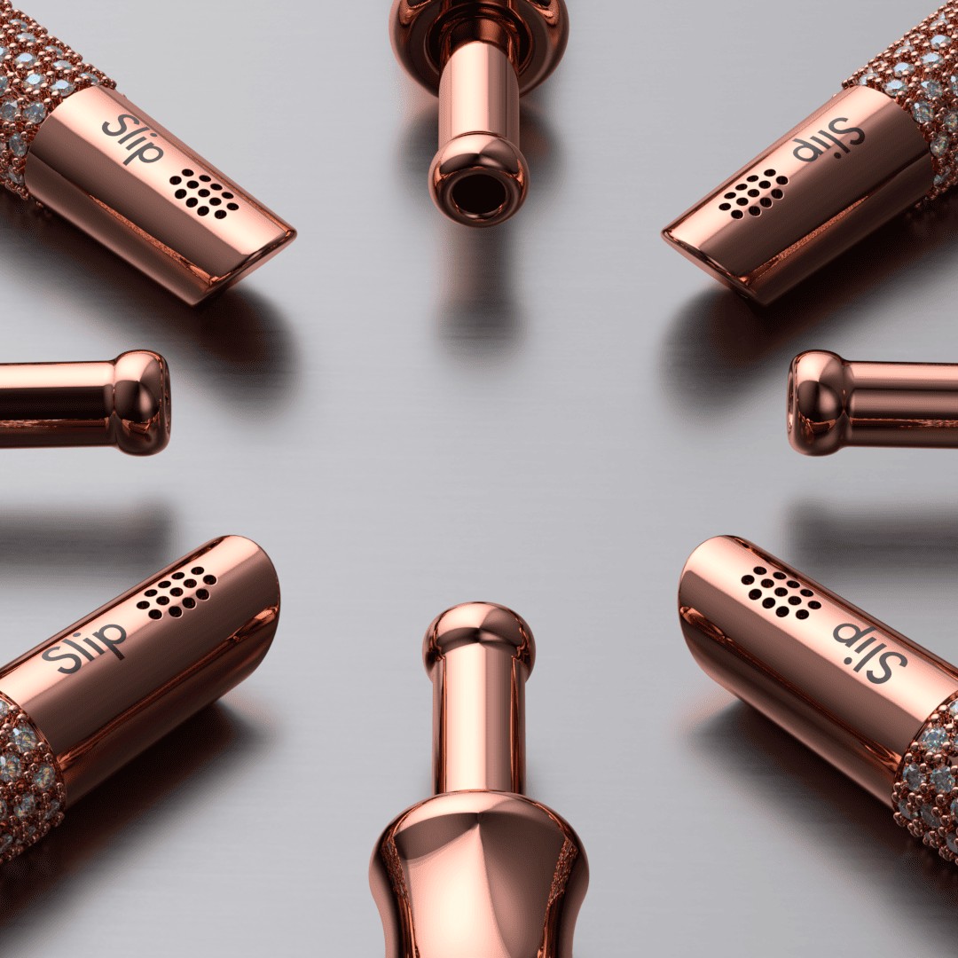 9k Rose Gold Slip with Diamonds