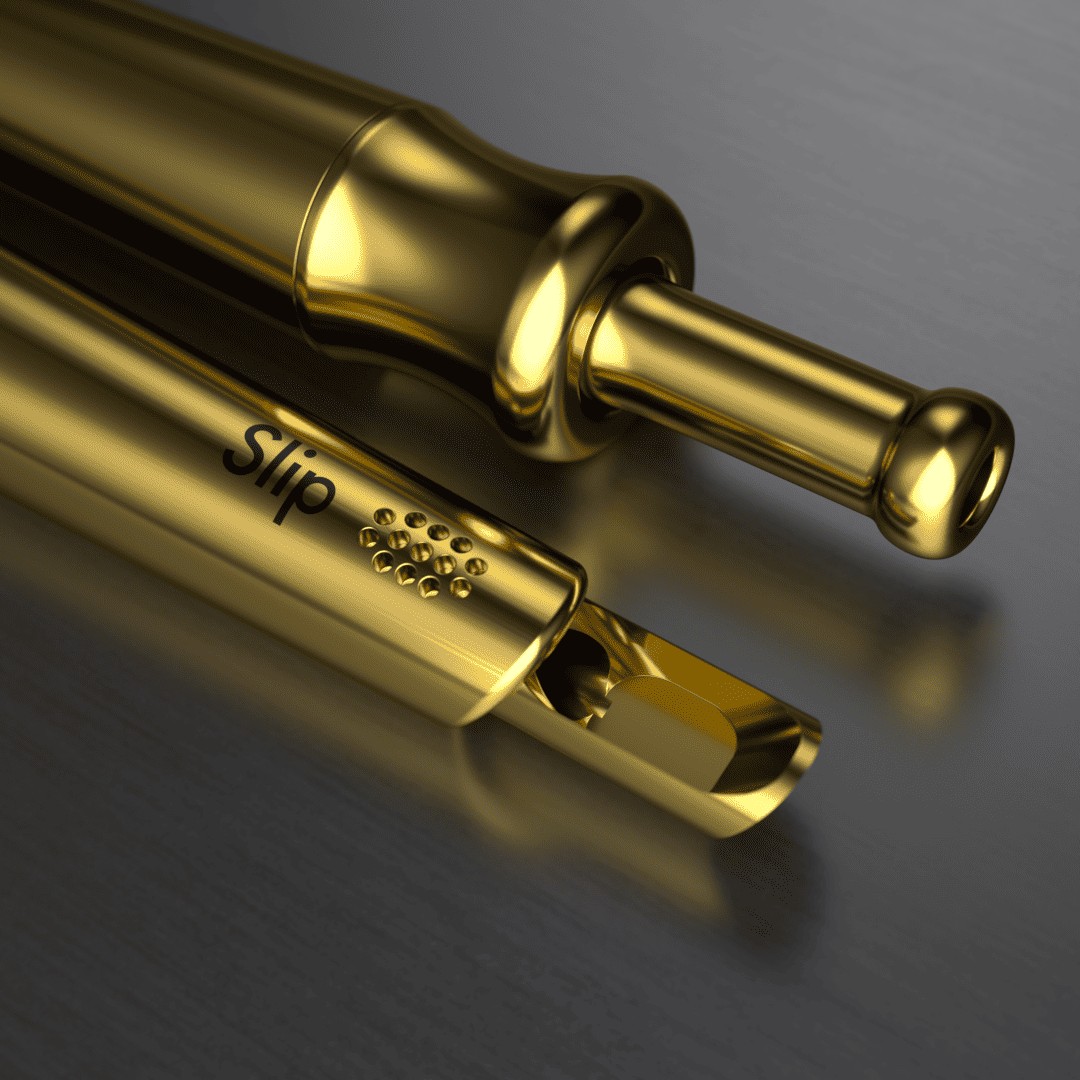 Gold Color Steel Slip Straw