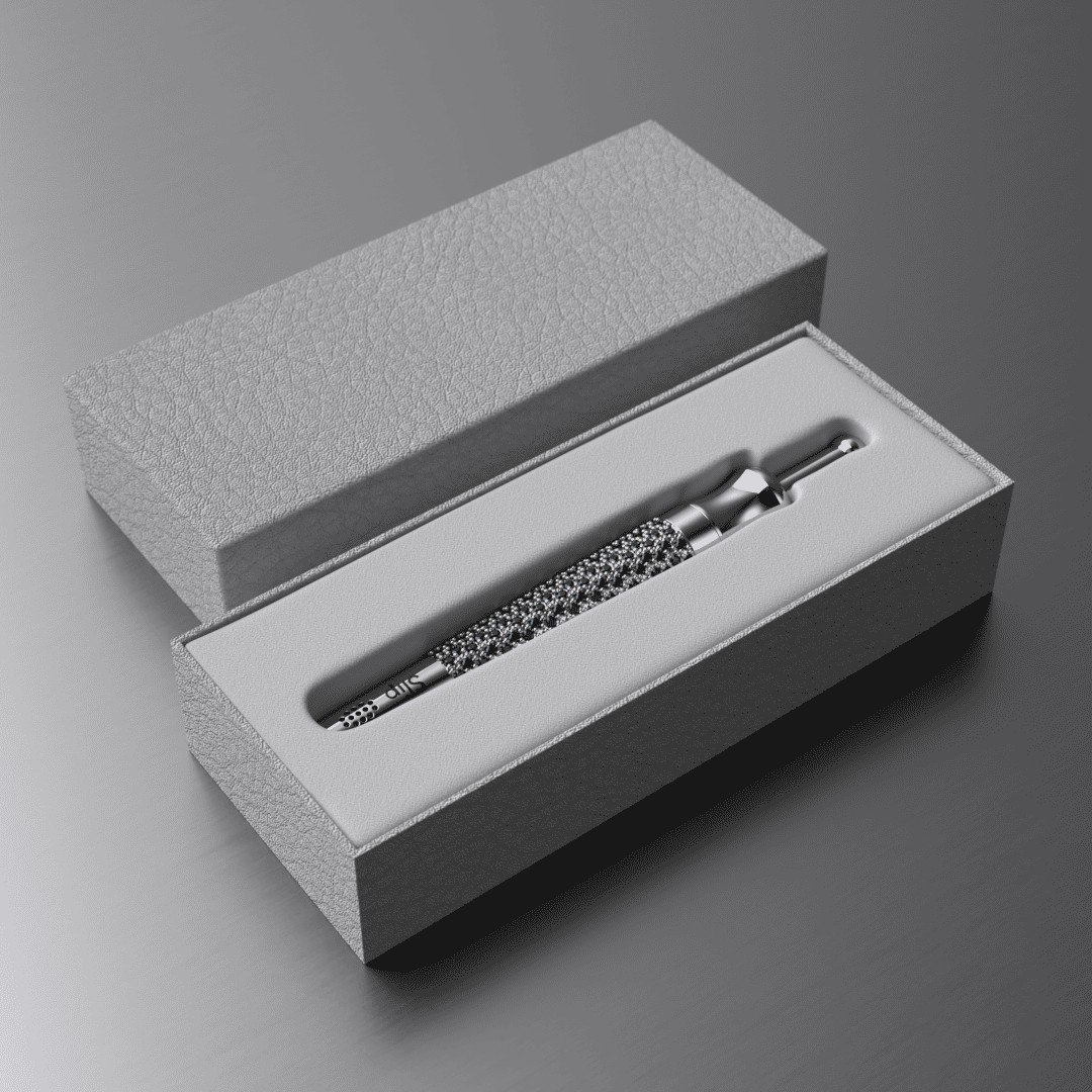 925 Silver Slip Straw with Swarovski