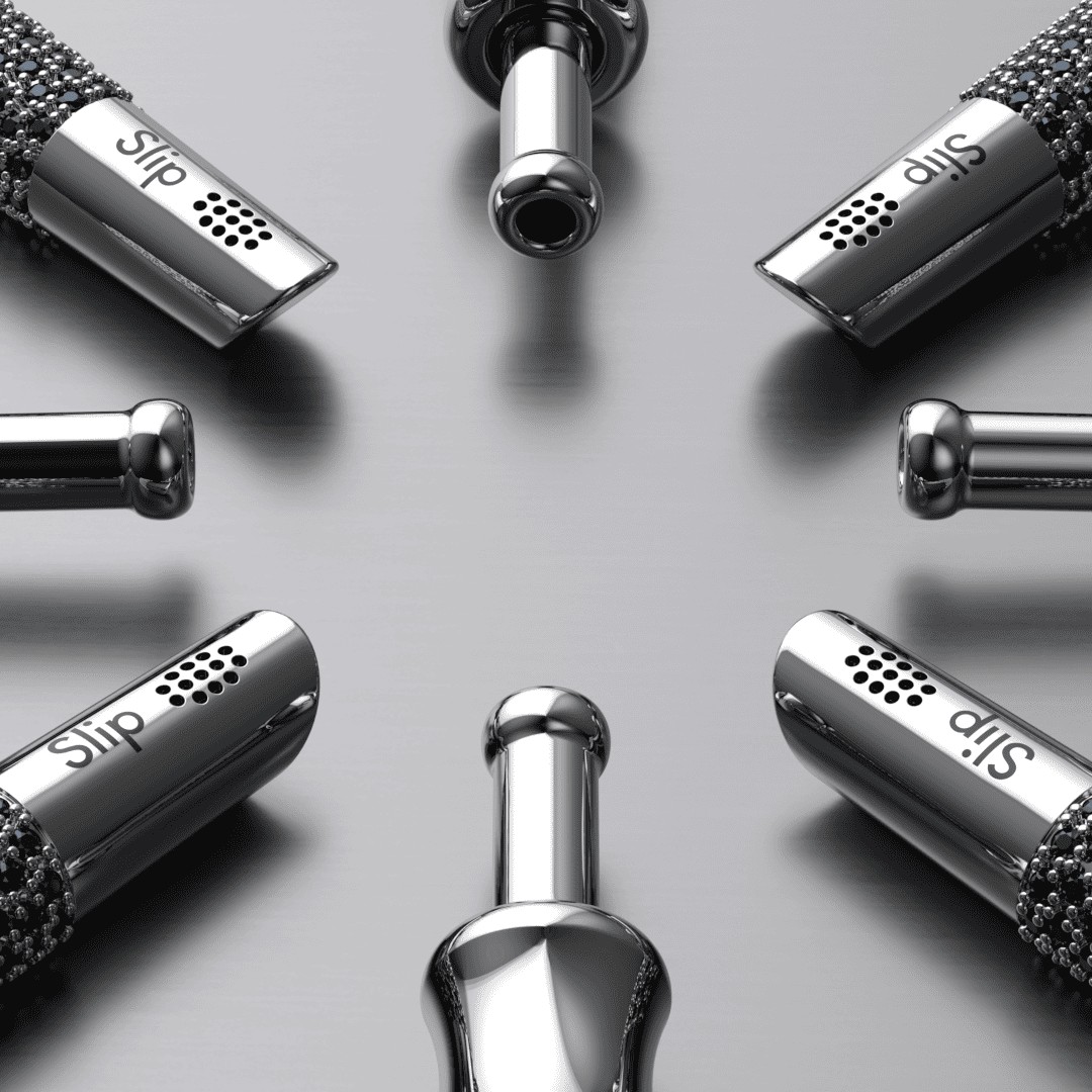 925 Silver Slip Straw with Swarovski