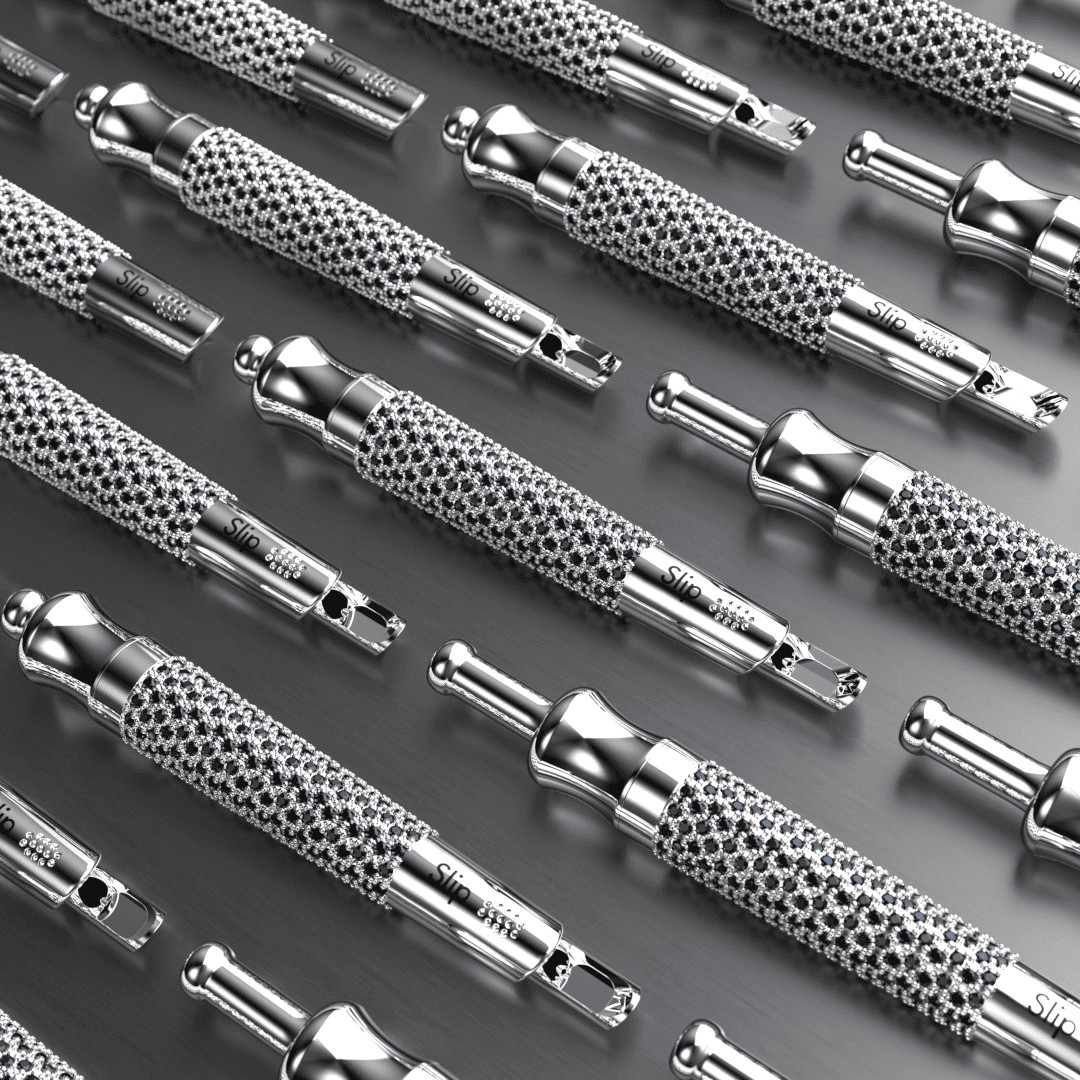 9k White Gold Slip with Diamonds