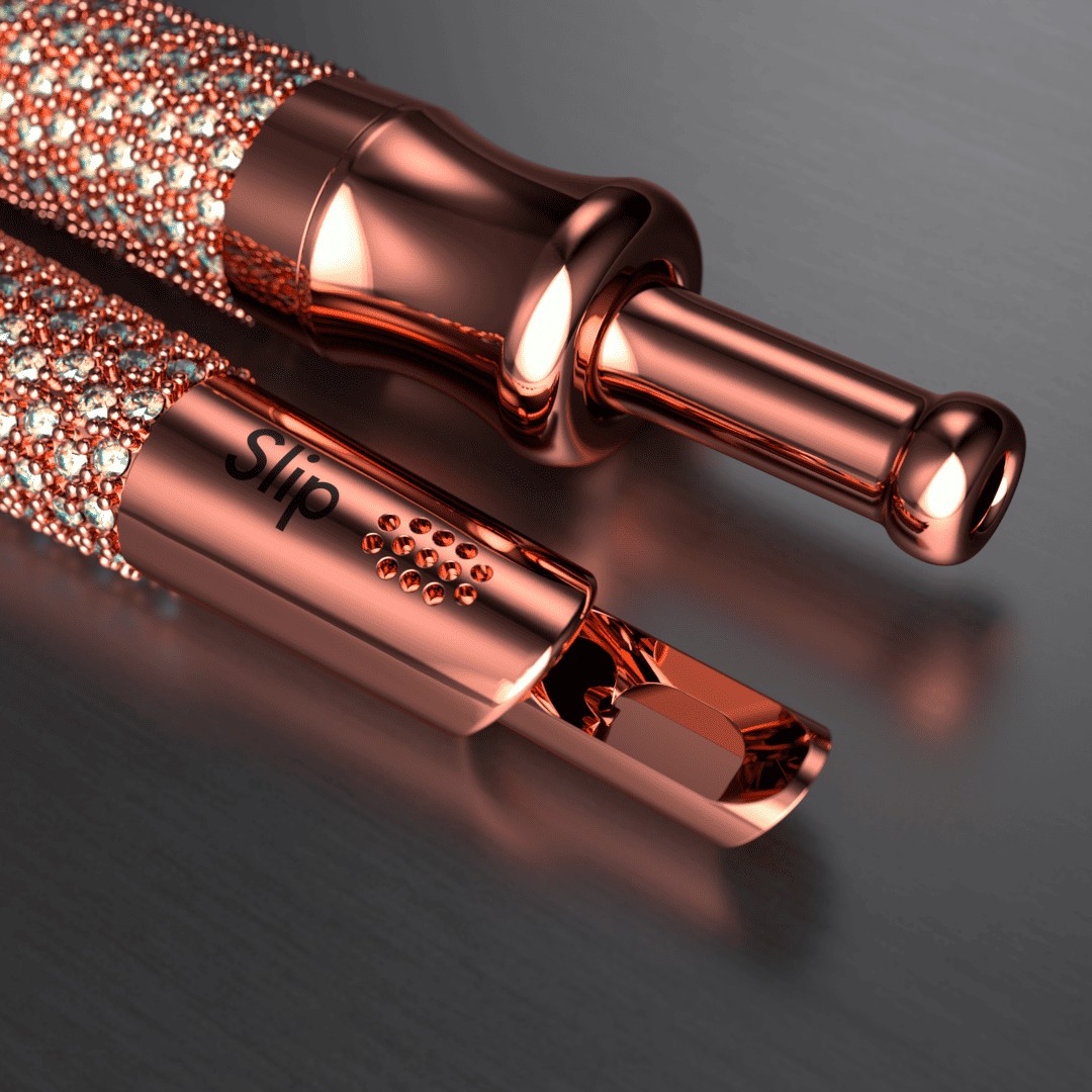 9k Rose Gold Slip with Diamonds